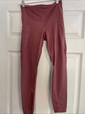 Athleta Rose-Mauve and Black High-Rise Leggings bundle